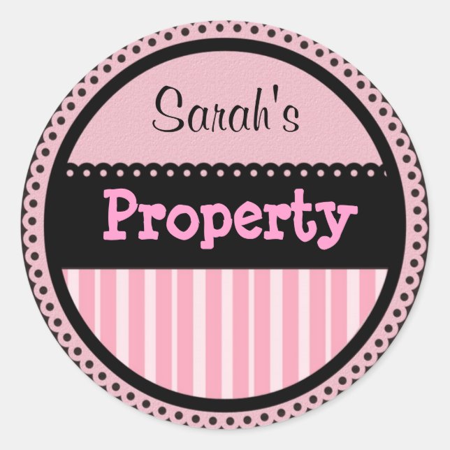 Pegatinas Girlie personalizados (Anverso)