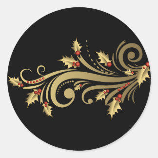 Pegatinas Gold Holly y Scroll