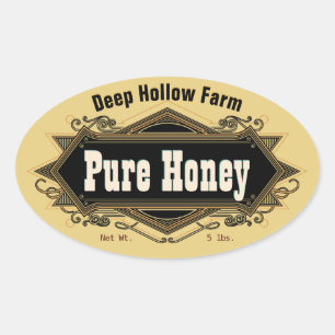 Pegatinas Golden Amber Pure Honey