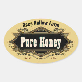 Pegatinas Golden Amber Pure Honey