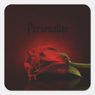 Pegatinas Gothic Bloody Red Rose personalizados