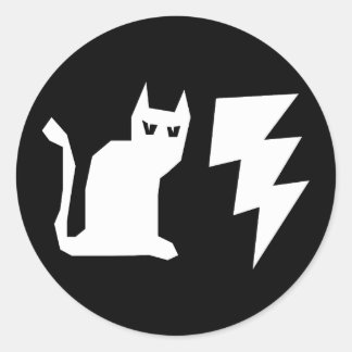 PEGATINAS GOTHIC CAT LIGHTNING