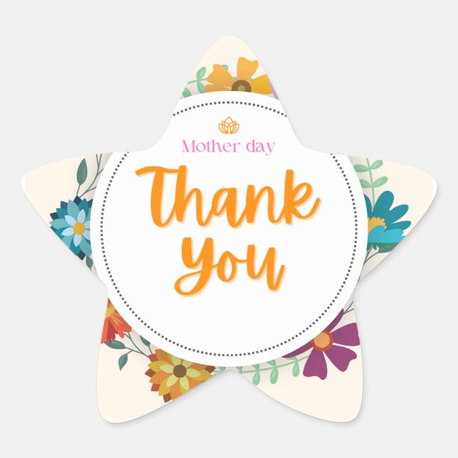 pegatinas gracias día de madre (Anverso)