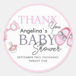 Pegatinas gracias por la ducha de bebé.