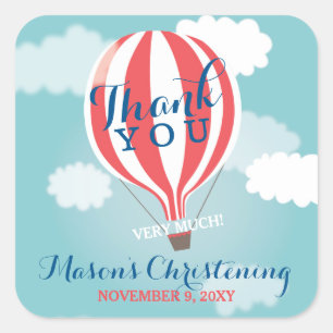 Pegatinas Gracias por la Navidad de los globos aer