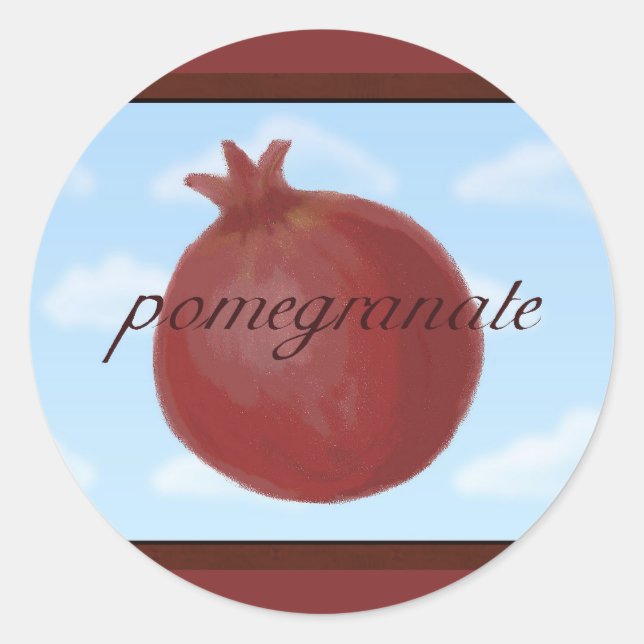 Pegatinas granate surrealista (Anverso)