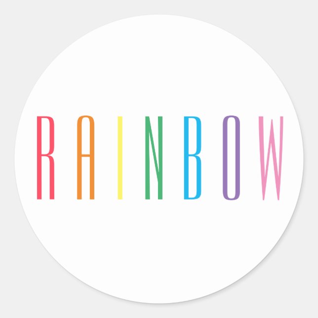 PEGATINAS grandes de RAINBOW (Anverso)