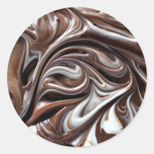 pegatinas grandes de remolinos de chocolate
