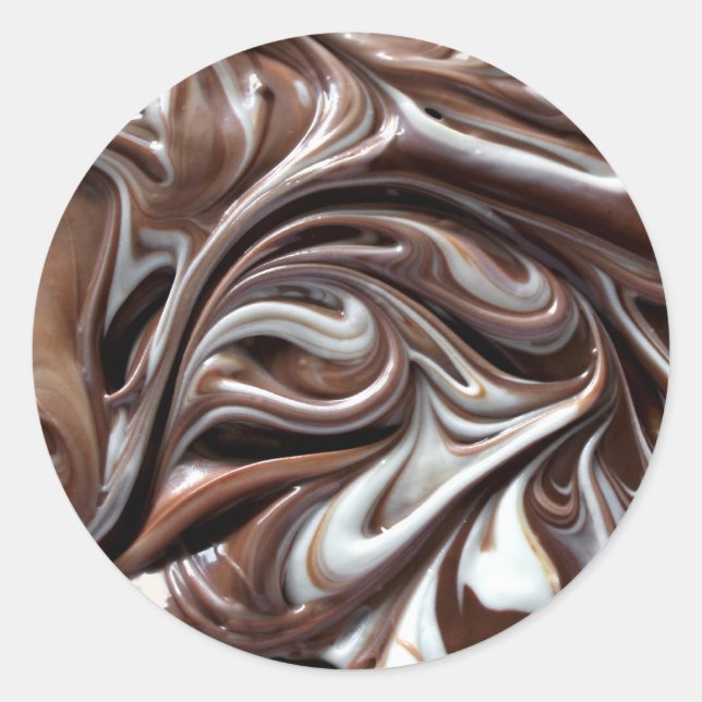 pegatinas grandes de remolinos de chocolate (Anverso)