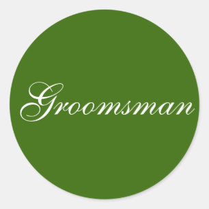 pegatinas "Groomsman"