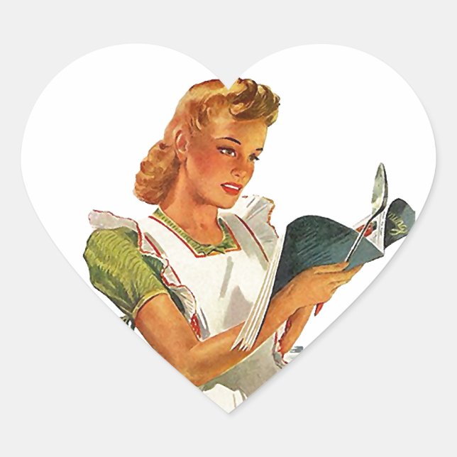 Pegatinas Hearts Vintage Homemaker Kitchen Cocina (Anverso)