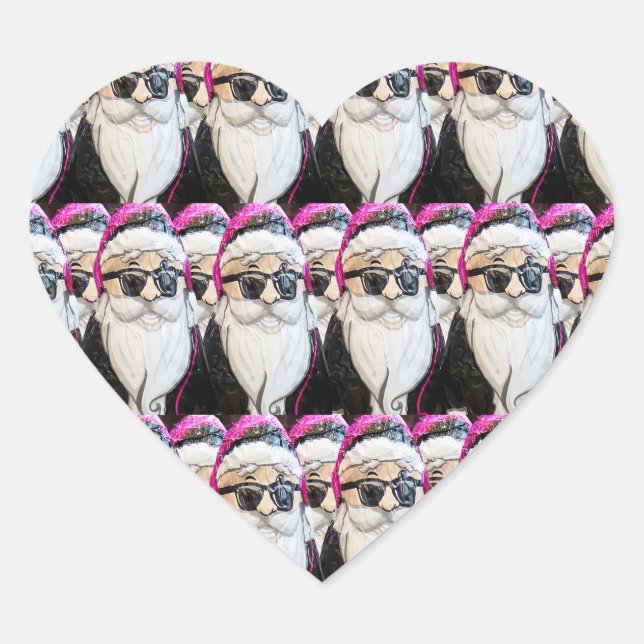 pegatinas hippie santa (Anverso)