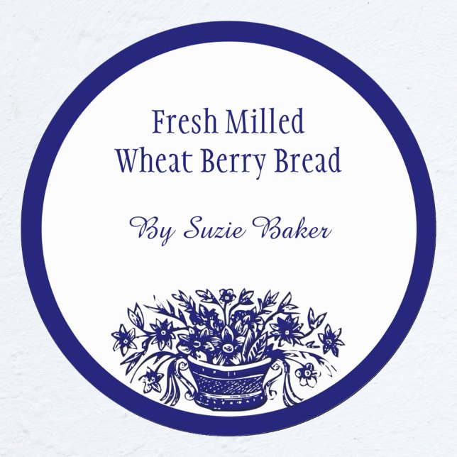 Pegatinas hormigueros de flores blancas azules per (Subido por el creador)