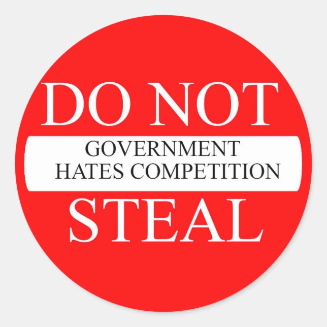 Pegatinas humildes del gobierno de Pegatina redond (Anverso)