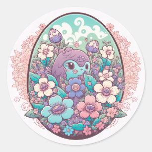 Pegatinas ilustrados al estilo personalizado flora