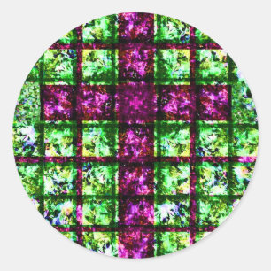 Pegatinas ilustrados de la cruz del vitral