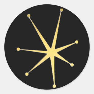 Pegatinas impresionistas de la estrella del oro