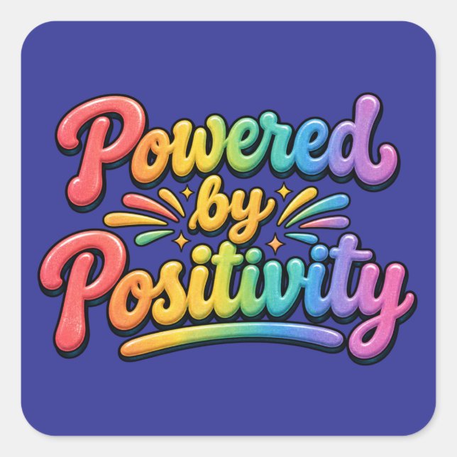 Pegatinas - Impulsadas por la Positividad (Anverso)