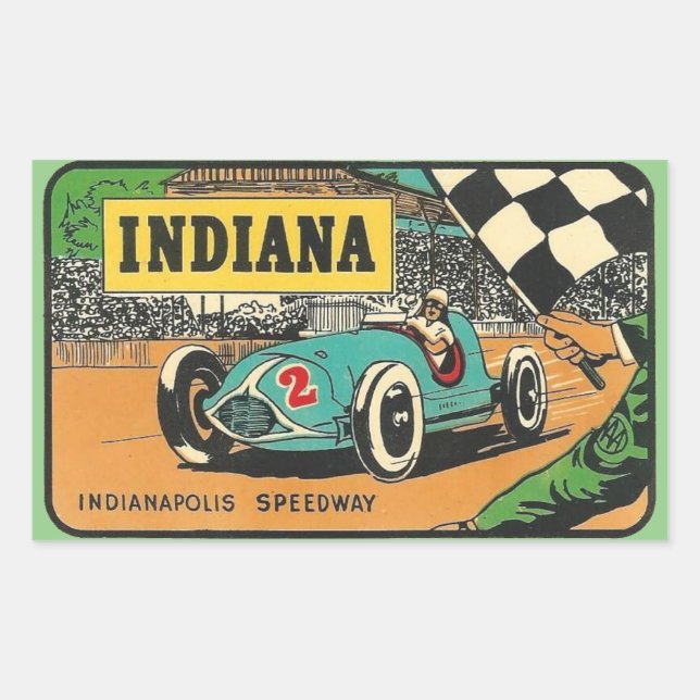 Pegatinas Indianapolis Speedway Indiana (Anverso)