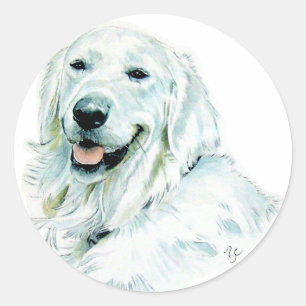 Pegatinas ingleses del golden retriever