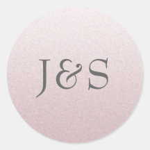 Pegatinas iniciales personalizados del boda purpur