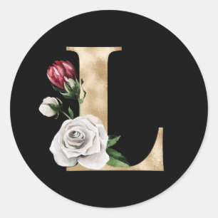 Pegatinas iniciales vacaciones de invierno letra L