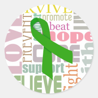 Pegatinas inspiradores de Cinta Verde de Concusión