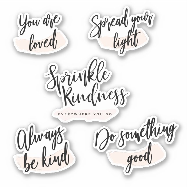 Pegatinas Inspiradores de Kindness Planner (Anverso)