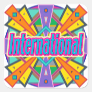 Pegatinas "internacionales" de diseño de joyería