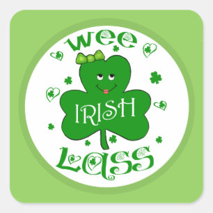 Pegatinas irlandeses Shamrock de St. Patrick