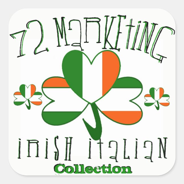 pegatinas italianos irlandeses 72marketing (Anverso)