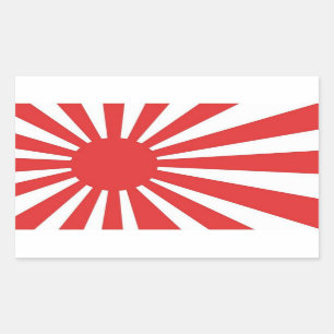 Pegatinas japoneses de la bandera del sol naciente