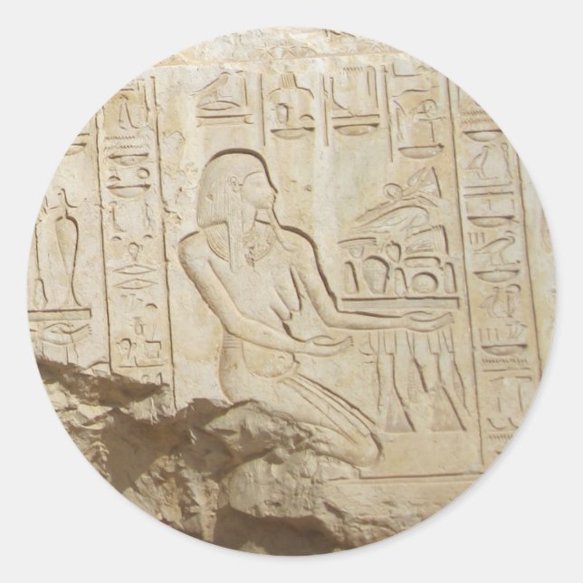 Pegatinas jeroglíficos de Egipto (Anverso)