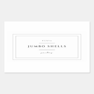 Pegatinas Jumbo Shells Pasta Label