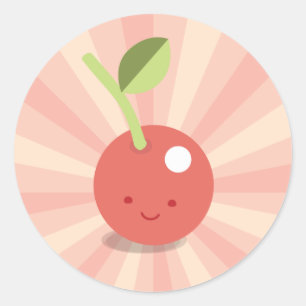 Pegatinas Kawaii Cherry Pink