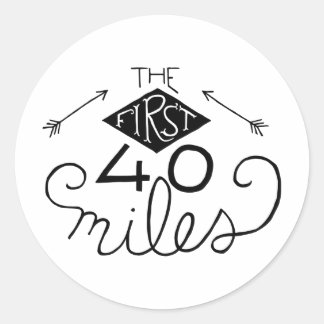 Pegatinas - Las primeras 40 millas