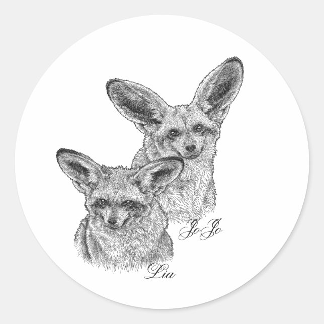 Pegatinas - Lia y JoJo (Anverso)