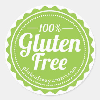 pegatinas libres de gluten al 100% — Verde