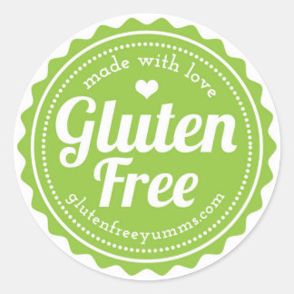 Pegatinas libres de gluten — hechos con amor