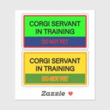 Pegatinas lindas para el sirviente Corgi