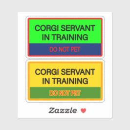 Pegatinas lindas para el sirviente Corgi