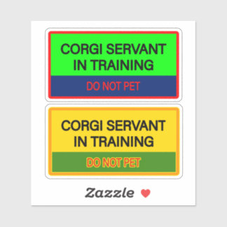 Pegatinas lindas para el sirviente Corgi