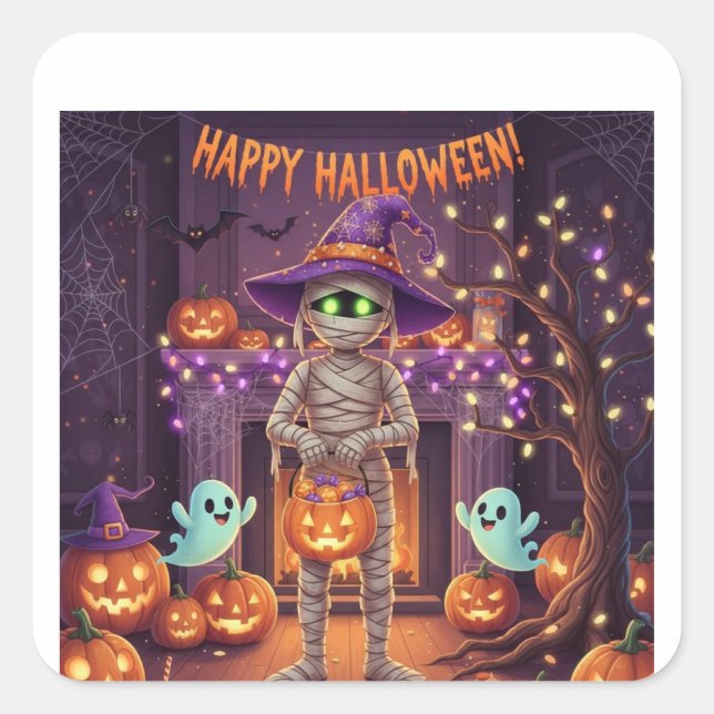 Pegatinas lindas para Halloween (Anverso)
