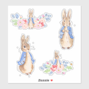 Pegatinas lindos del conejo de conejito de pascua