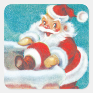 Pegatinas lindos del navidad de Santa