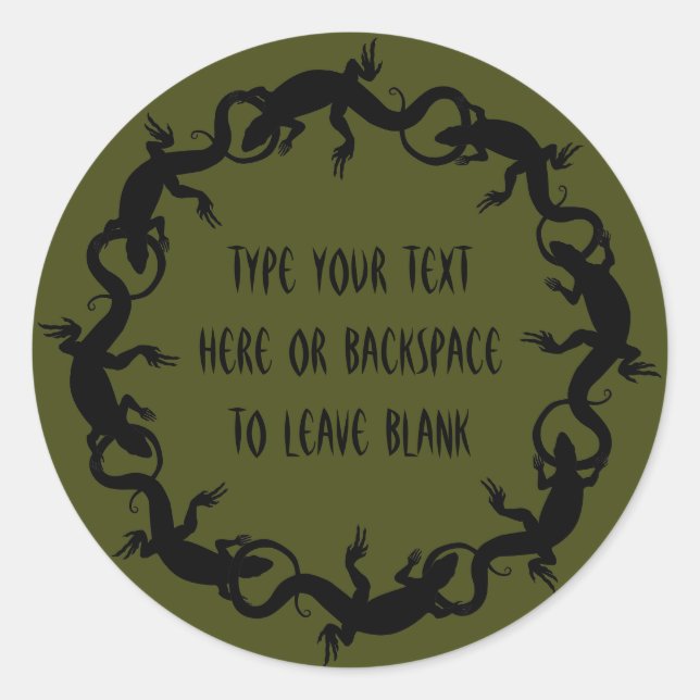 Pegatinas Lizard Pegatinas de arte Lizard personal (Anverso)