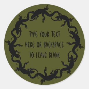 Pegatinas Lizard Pegatinas de arte Lizard personal