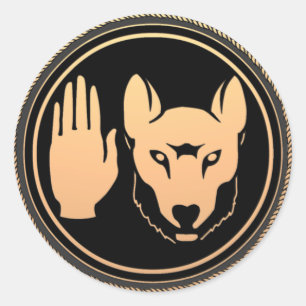 Pegatinas Lobo de Arte Nativo Pegatinas de la Rebe