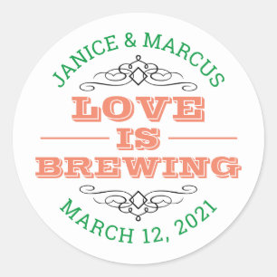Pegatinas Love is Brewing