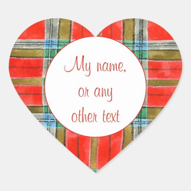 PEGATINAS MAC BAIN TARTAN HEART MATE (Anverso)